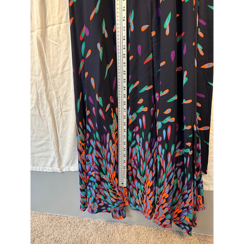 NWT Fashion Nova Wings Of A Feather Maxi Dress Multi Abstract Print XL #2272 - Picture 5 of 13